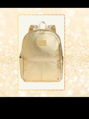 STATE Metallic Gold Kids Backpack Age 4-8